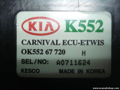 Señales de luz de la unidad de control Kia Carnival 0K55267720H 0K55267720