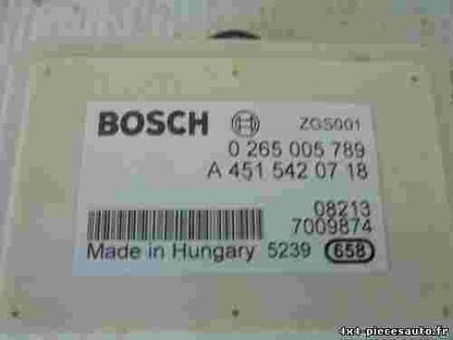 Sensor de aceleración lateral Smart ForTwo A4515420718 ZGS001 BOSCH 0265005789