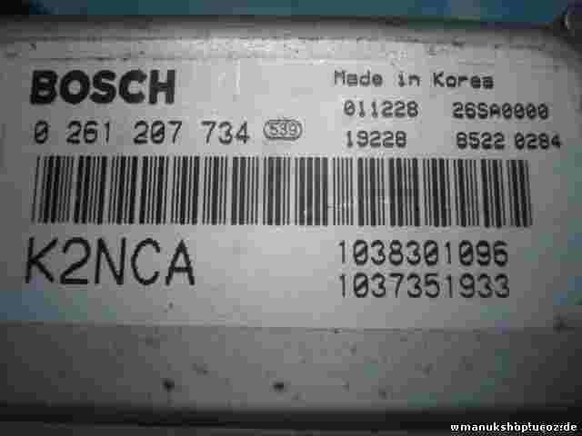 Centralita Kia Shuma K2NC18881A 26SA0000 1038301096 1037351933 0261207734