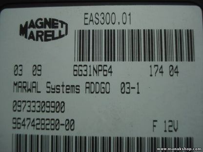 Control de la unidad de alarma inmovilizador módulo Peugeot 307 407 9647428280