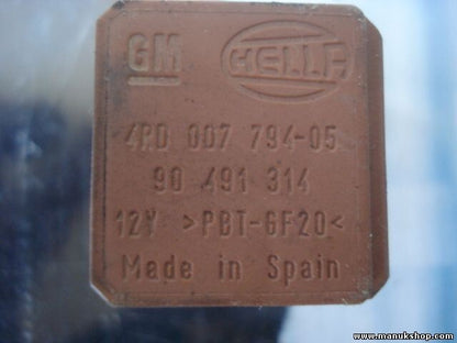 Relé Opel Omega B Astra Vectra A Corsa GM 90491314 90 491 314 HELLA 4R000779405