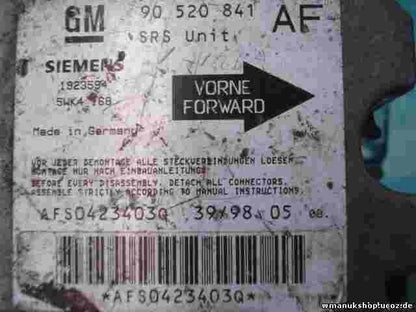 Sensore impatto airbag Opel Astra 90520841AF 90520841 AF 1923594 5WK4168