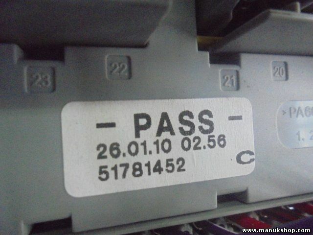 Caja de fusibles Fiat Fiorino Panda 1.2 2005 51781452