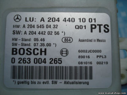 Unidad de control de la ayuda estacionamienton Mercedes-Benz W204 A2044401001