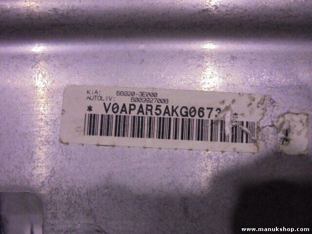 Airbag del pasajero Kia 569203E000 600992700B KDFR4P02AQB 600992800A