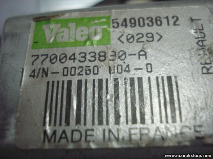 Motor del limpiaparabrisas trasero Renault 7700433890A 7700433890 A 54903612