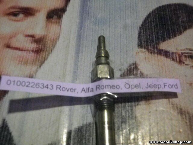 Bujía de precalentamiento Alfa Romeo Rover Opel Jeep Ford 0100226343