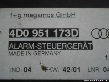 Controller di allarme Audi A6 S6 4B A4 B5 A8 D2 4D0951173D 4DO951173D IND 04