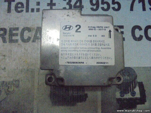 Sensor de impacto de airbag Hyundai Elantra 2005 959102D710 95910 2D710
