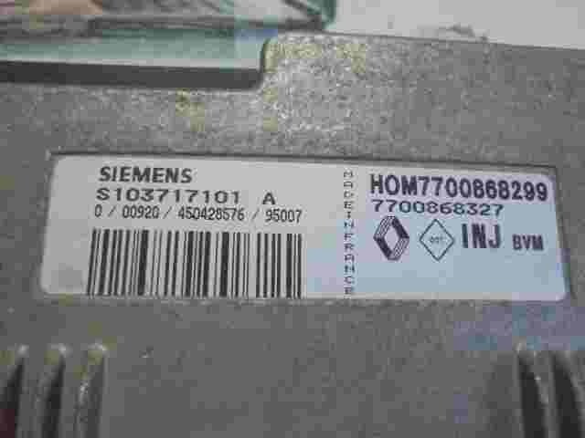 Centralita del motor Renault Espace Megane 7700868327 HOM7700868299 S103717101A