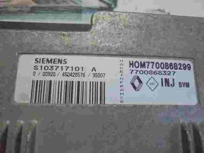 Centralita del motor Renault Espace Megane 7700868327 HOM7700868299 S103717101A