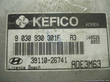 Centralita  Hyundai Accent ADE3M63 9030930301F KEFICO BOSCH 3911026741