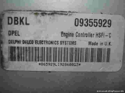 Centralita Opel Astra G Vectra B Zafira DBKL 09355929 DELPHI DELCO HSFI-C