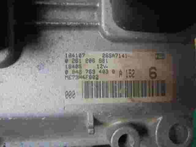 Centralina FIAT PUNTO 1.2 00467694030 BOSCH 0261206981 ME73H4F002 26SA7141