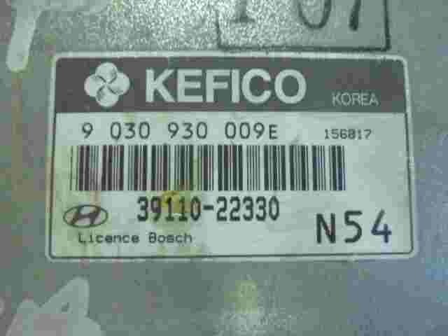 Centralina motore Hyundai Accent N54 3911022330 39110-22330 BOSCH 9030930009E