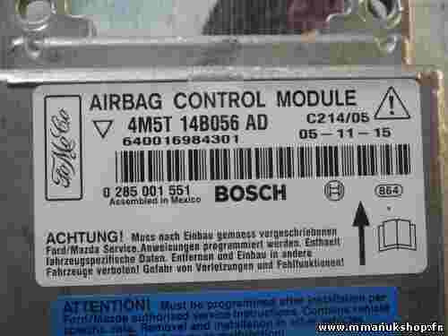 Sensor de impacto de airbag  Ford Focus 4M5T14B056AD 4M5T 14B056 AD 0285001551