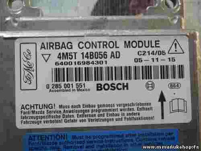 Sensor de impacto de airbag  Ford Focus 4M5T14B056AD 4M5T 14B056 AD 0285001551