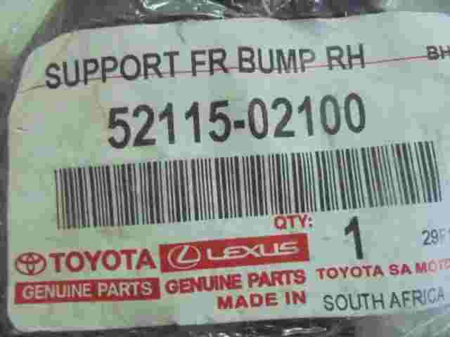 Suport Front Bumper RH Toyota Corolla E140 E150 E160 E170 5211502100 52115-02100