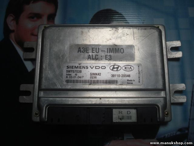 Centralita del motor Kia Rio 2004 391102X546 39110-2X546 5WY5703B SIMK42 \