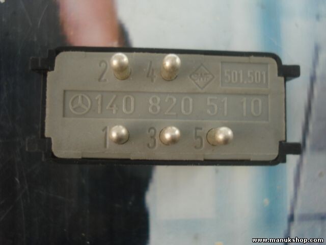 Interruptor Luneta Trasera Desempañador Mercedes-Benz 1408205110 140 820 51 10