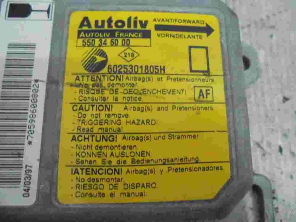 Sensor de impacto de airbag Renault Espace III 6025301805H (AF) 550346000