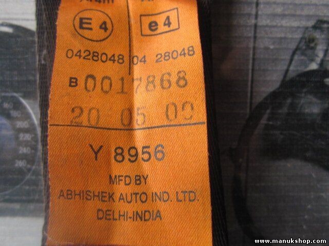 Cinturón de seguridad delantero derecho Tata Safari 0017868 Y8956 0428048