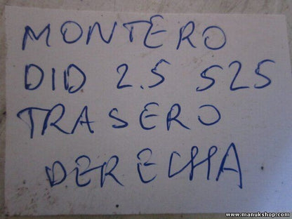 Palier transmision trasero derecho Mitsubishi Montero Pajero 2.5 DID 525