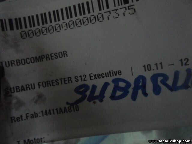 Turbocompresor Subaru Forester S12 Executive 14411AA810