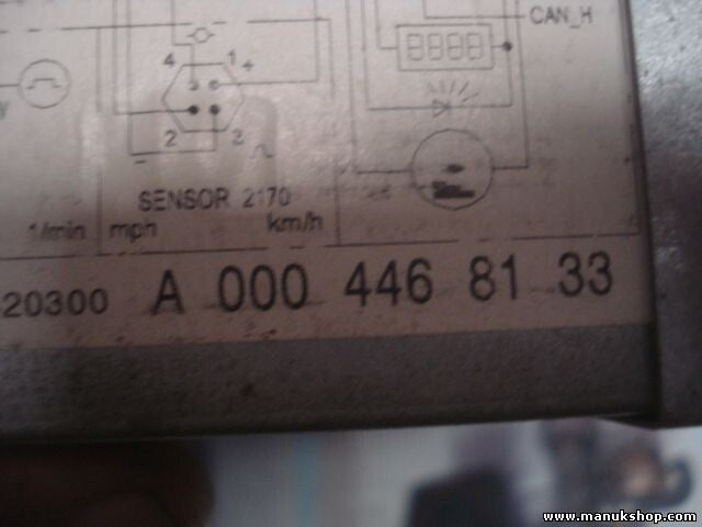 Tacógrafo gráfico Mercedes-Benz Actros 3240 Axor 3243 A0004468133 710115420300