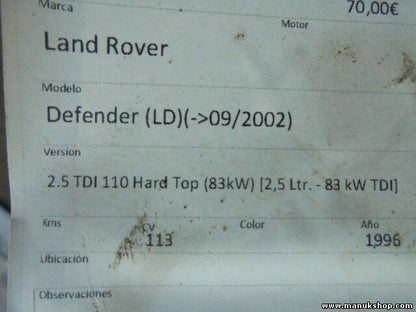  Radiador de agua Land Rover Defender LD Discovery 200 300 BTP2275 LD11033DD
