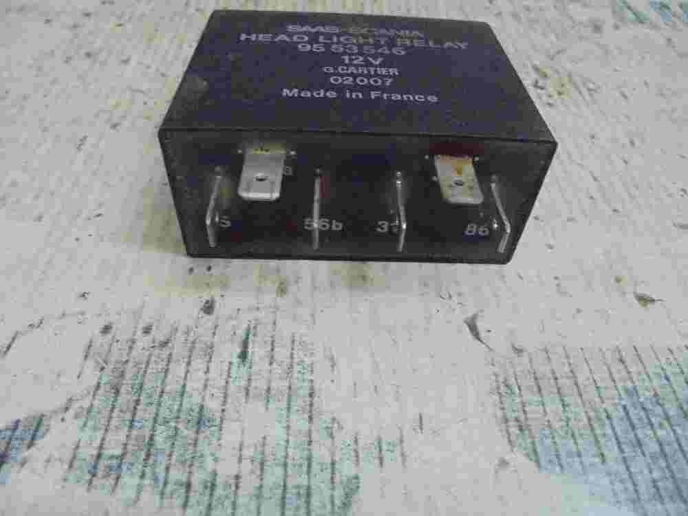 Faro relè Saab 900 9000 Scania 9553546 12 V G.CARTIER 02007