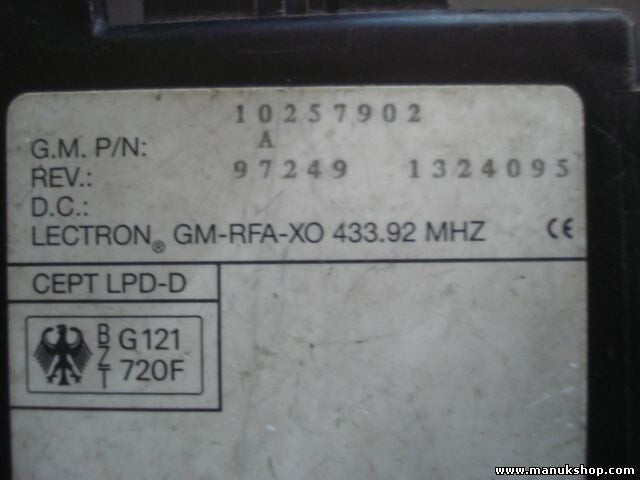 Centralita Opel Sintra Bj 95-00 97249 1324095 10257902