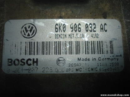 Centralita Seat Ibiza 1.6 ME75.10 4192 6K0906032AC BOSCH 0261207228