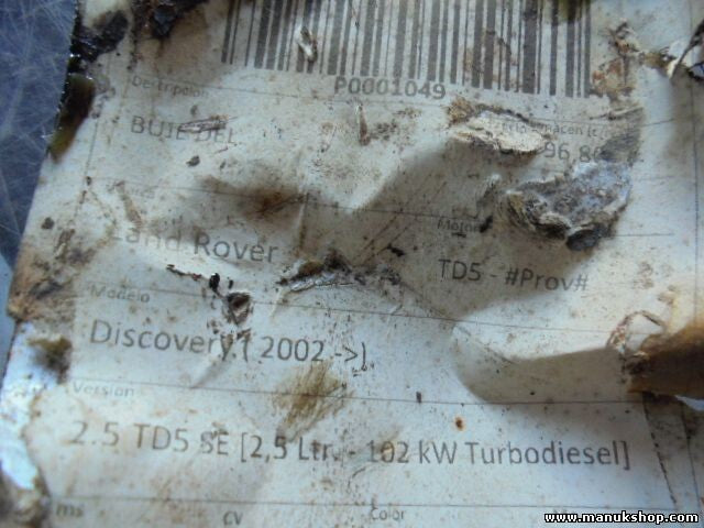 Mangueta rueda Land Rover Discovery 2.5 TD5 2002 102 KW