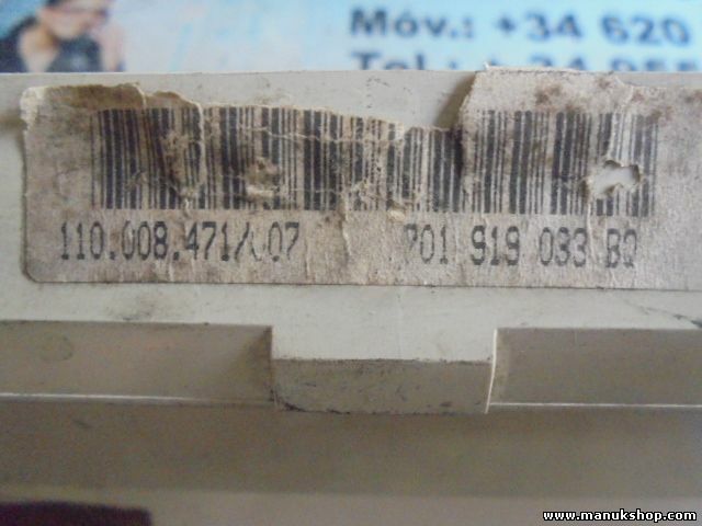 Diagramma indicatore di velocità VW Transporter T4 70191919033DK 70191919033BQ