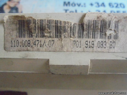 Diagramma indicatore di velocità VW Transporter T4 70191919033DK 70191919033BQ