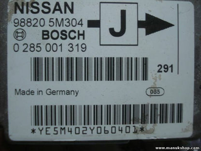 Airbag Centralita Nissan Almera N16 04/00-03/01 988205M304 J BOSCH 0285001319