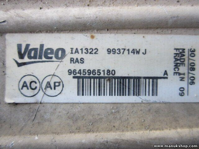 Radiador de intercooler Suzuki Santana 9645965180 IA1322 993714WJ VALEO