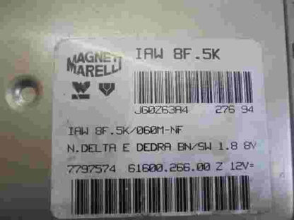 Centralita Lancia Dedra Delta 1.8 8V 7797574 6160026600 Z IAW8F5K IAW8F5K060MNF