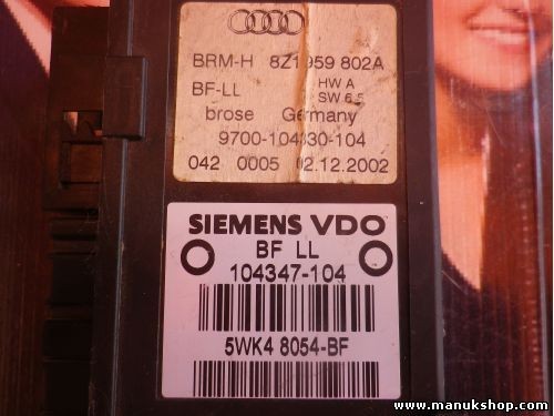 Centralita de elevalunas Audi 8Z1959802A 9700-104330-104 9700104330104