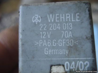 Relé  Volkswagen VW WEHRLE 22 204 013 22204013 12V 70A