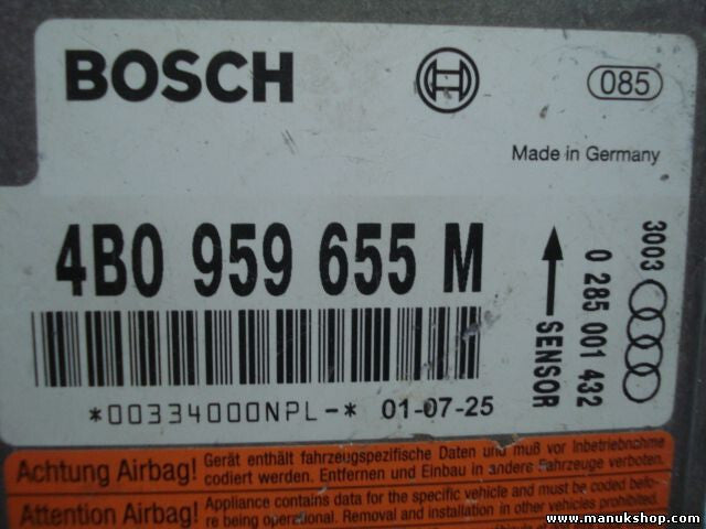 Sensore di impatto airbag Audi A6 2.5 2002 4B0959655M 4B0 959 655 M