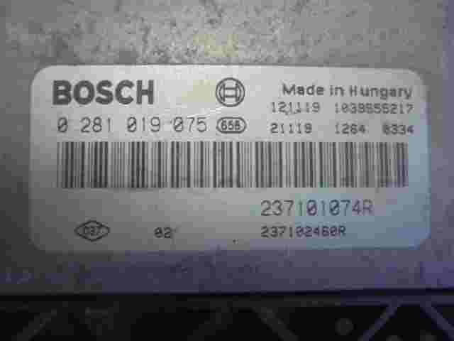 Centralita Renault Scenic 3 Megane III 237101074R 237102460R BOSCH 0281019075