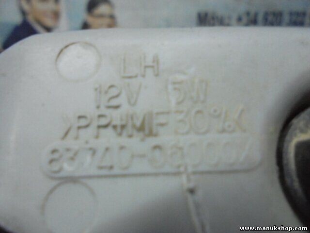 Luz de advertencia de puerta Ssang Yong 1996-2006 8374006000 83740-06000