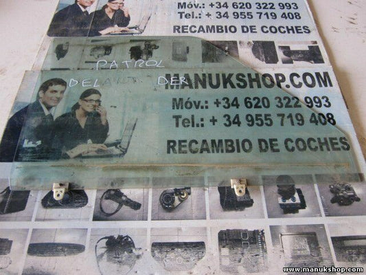 Cristal de la puerta delantera derecha Nissan Patrol K/W260 43R000042 E9 82x53