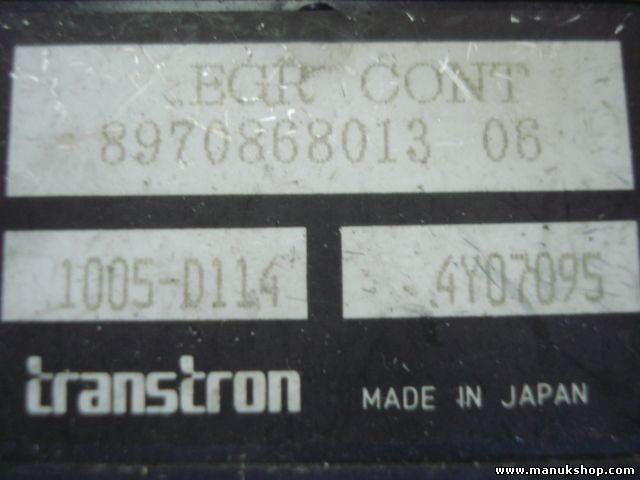 Unidad Control EGR Opel Monterey 8970868013 06 897086801306 1005 0114 10050114