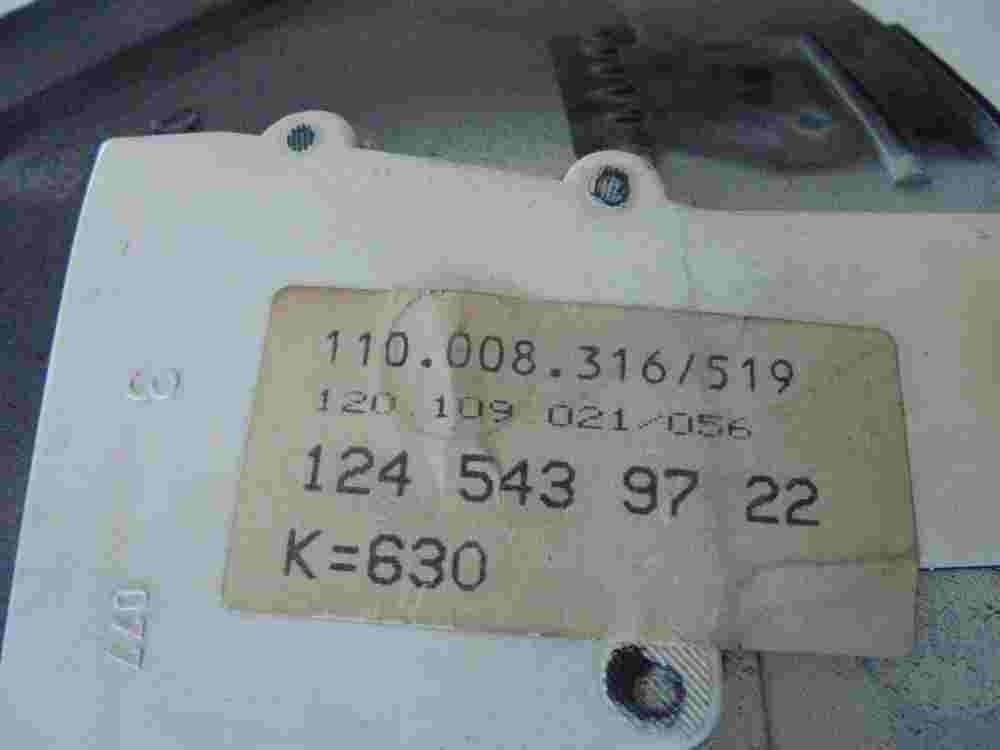 Velocímetro Mercedes-Benz W124 1245439722 1245420516 1244407311 VDO 110008316519