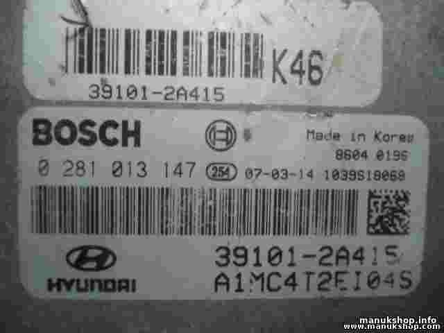 Centralita Hyundai Accent K46 391012A415 BOSCH 0281013147 A1MC4T2EI04S
