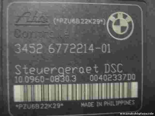 ABS  BMW E90 3451677221301 3451677221401 ATE 10096008303 6772214 6772213