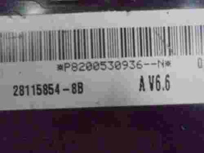 Modulo de control de la carrocería UCH Renault P8200530936N 28115854-8B A V6.6